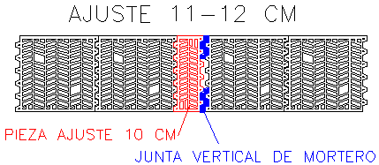 Ajuste Horizontal 11-12 cm