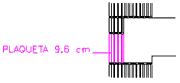 Plaquetas 9.6 cm